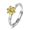 Classic 1 Carat  Women D Color  Moissantie Ring 100% 925 Sterling Silver Ring Wedding Dating Anniversary Fine Jewelry Gifts